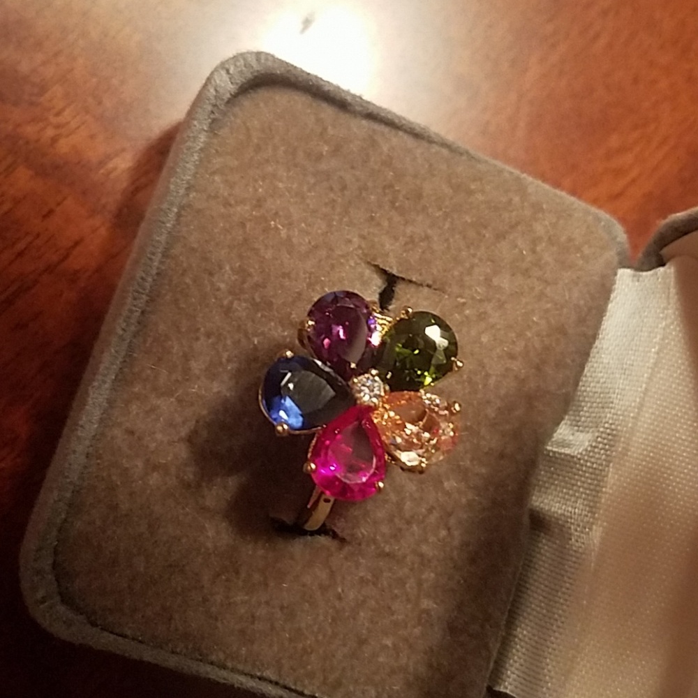 Flower Gemstone Ring